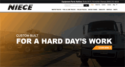 Desktop Screenshot of nieceequipment.com